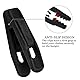 Andiker 20 Pack Samt-Kleiderbügel Clips Set, Finger-Hosen-Clips für Samtbeflockte, Kleidung Pins (Schwarz)