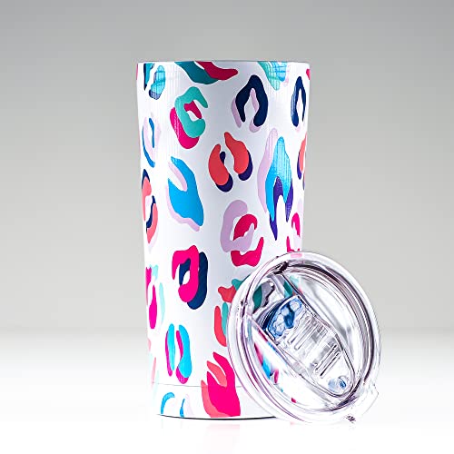 Greenline Goods Animal Insulated Coffee Tumbler - 20 Oz Metal Drink Cup With Slide Top Lid - Non Slip Silicone Base - Boho Stainless Steel Water Bottle Coffee Travel Mug #TOP3