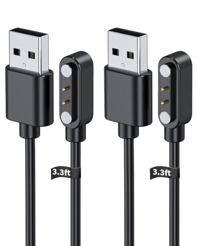 Câble de charge pour montre Motast P99, lot de 2 cordons USB magnétiques légers