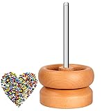 huiba 2 Holzperlen-Spinner, Schale für Perlen aus Holz zur Schmuckherstellung...