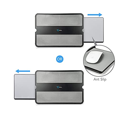 Eho Laptop Lap Pad - Laptop Stand Pad W Retractable Mouse Pad Tray, Anti-Slip Heat Shield Tablet Notebook Computer Stand Table W/Sturdy Stable Cooler Work Surface For Bed Sofa Couch Or Travel #TOP7