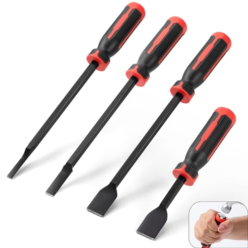 Image of Gasket Scraper Set- 4 Piece, Carbon Automotive Gasket Scraper Tool, 4-PCs Set, 1 inch, 1 inch,0.3 inch, 1 /2 inch