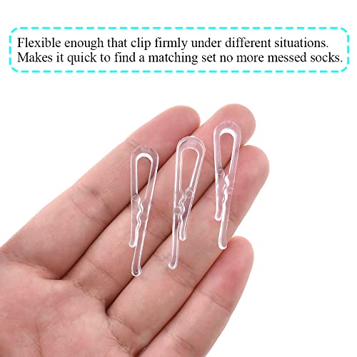 Image of 38mm Length Clear Plastic Alligator Clip Easy Storage Securely Clip Prevent Damage Fabric Flexible Material U Shape Transparent Garment Clips 170 Pieces for Folding Ties Socks Pants Shirts