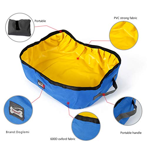 Balacoo – Caixa de areia dobrável portátil para transporte ao ar livre (azul)