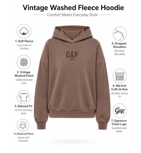 Image of GAP Women's Logo Hoodie Hooded Full Zip Sweatshirt