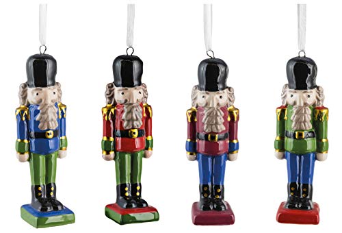 Fountasia Christmas - Juego de 4 cascanueces de porcelana