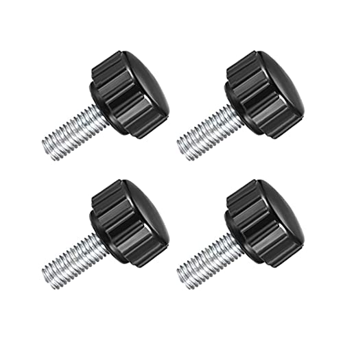 TA-VIGOR 4Pcs M5 x 15mm Male Thread Knurled Clamping Knobs Grip