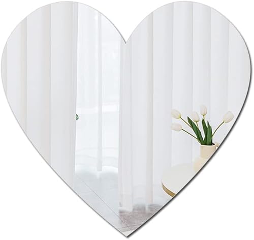 Espejo de pared acrílico de 15.7 in, plexiglás inastillable, grande, para paredes, baño, espejo de pared para maquillaje, tocador, habitación de