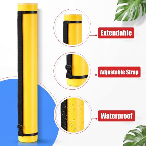 Image of Yahenda 6 Pcs Expandable Poster Tubes Bulk, 24 inch- 40 inch Extendable Blueprint Tube with Shoulder Strap Waterproof Portable Durable Round Cases for Drawing, Poster, Office Bulk Supply(Bright Color)
