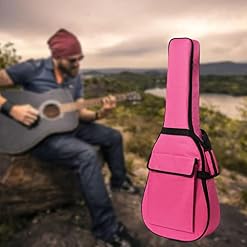 Sac de Guitare Classique Étanche à La Poussière Étui de Rangement Sac à Dos de Voyage Sangle, 41 pouces Rose - Les Beatles, Paul McCartney, John Lennon, RIngo Starr, George Harrison Sac de Guitare Classique Étanche à La Poussière Étui de Rangement Sac à Dos de Voyage Sangle, 41 pouces Rose – Image 7