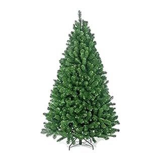 8FT KKTECH Artificial Christmas Tree – 8ft Realistic Bushy Green Xmas Tree with Metal Stand, Easy Assembly Foldable Indoor Outdoor Holiday Decoration (8ft)