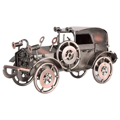 Amosfun - Amosfun Maquette Voiture Ancienne en Fer 8 Pouces Modèle Rétro avec Roues Mobiles Décoration Vintage pour Maison Et Collection