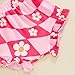 Honganda Fashion 2Pcs Infant Baby Girl Summer Outfit Set Little Nugget Camisole Top with Ruffle Floral Shorts Clothes (Pink, 18-24 Months)