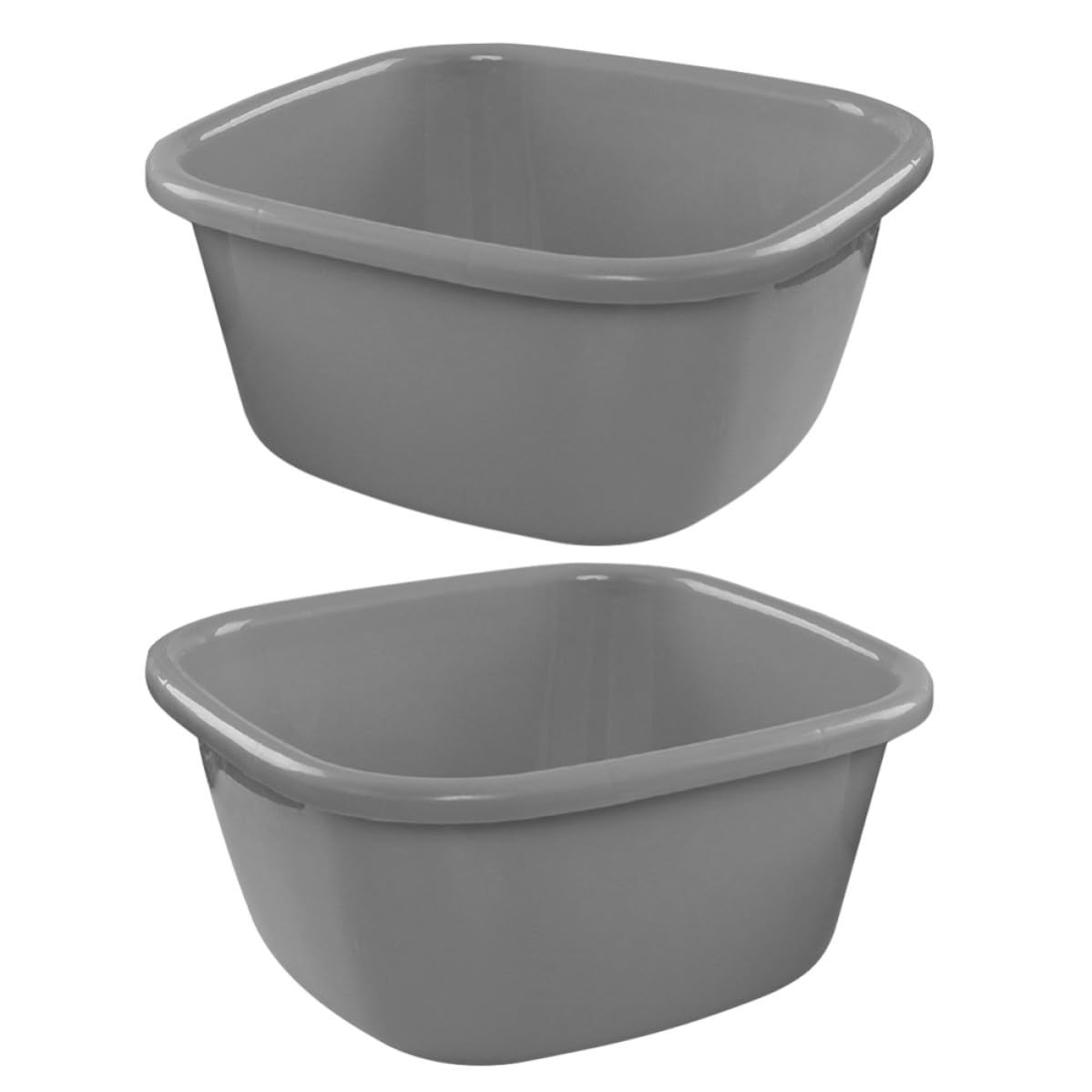 Bassine rectangulaire en plastique PP épais cuvette durable à structure rigide et renforcée