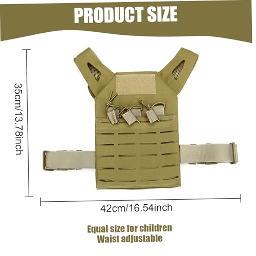 Chaleco para niños impermeable y resistente al desgaste con cinturón de ajuste libre 5