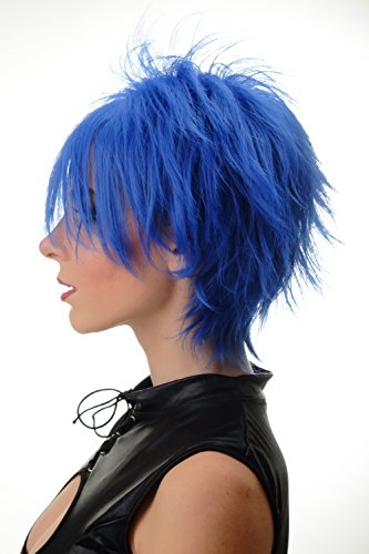 WIG ME UP - BLUE144-T2512 Lady Quality Wig short naughy spiky 80s style teased Wave Punk blue, Lavender blue (T2512), Länge: ca. 30 cm - Image 2