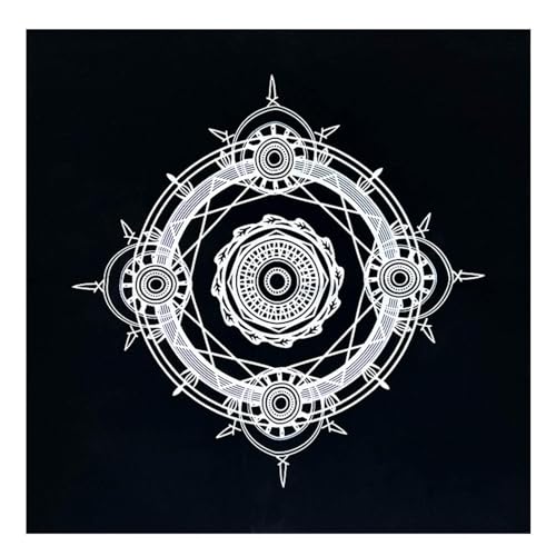 Tappeto di tarocchi per la divinazione, coperta da tavolo quadrata,