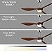 reiga 52 Inch ETL Listed High CFM Quiet DC Motor Smart Ceiling Fans with Lights Remote Control, Indoor 3 Blade Modern Ceiling Fan for Living Room Bedroom Farmhouse