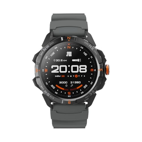 Cubitt Terra Rugged Smartwatch with Dual-Band GPS 1.48 AMOLED Display Offline Maps VITA AI AI Coach Readiness Score 5ATM 14-Day Battery Exclusive Orange Model with Extra Strap