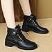Women's Lace up Combat Ankle Boots High Chunky Heel Short Ankle Boots Fall Fashion Heeled Booties Shoes