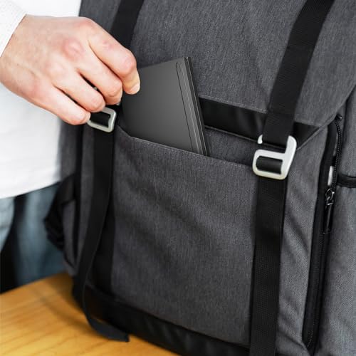 Image of Mini Foldable Bluetooth Keyboard - Portable Wireless Full Size Keyboard (Sync Up to 3 Devices), Ultra-Slim Aluminum Travel Folding Keyboards for iPhone iPad Mac Android Windows iOS (Black)