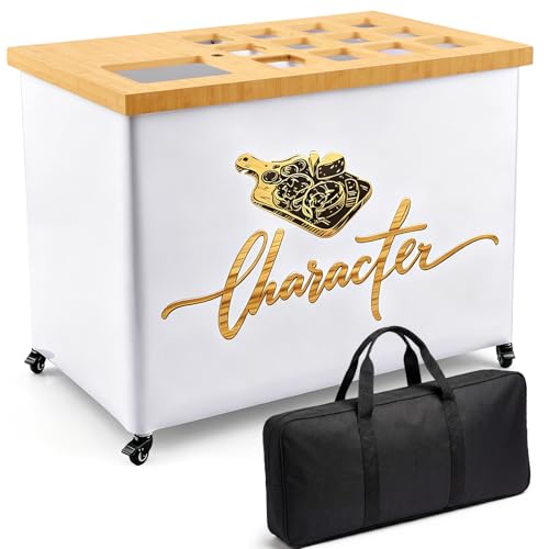 Novabright 4ft Foldable Charcuterie Cart