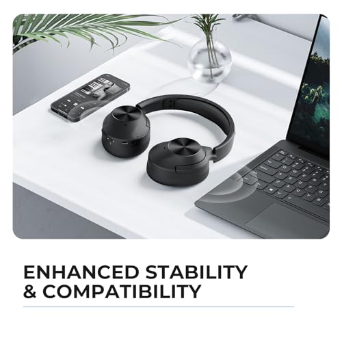 Image of Active Noise Cancelling Headphones Wireless Bluetooth Headphones with Rich Bass and Clear Calls, Bluetooth 5.0, 30 Hours Playtime, Comfort Fit, Model 6