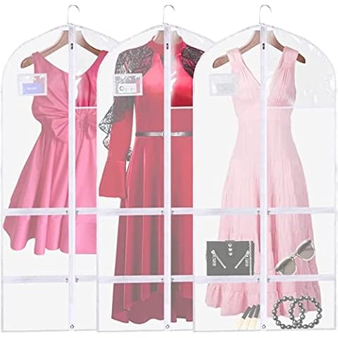 Dance Costume Garment Bag, 3 Packs Dance Garment Bag, Costume Bags For Dancers, Garment Bag for Hanging Clothes, Garment Bag for Dance Costumes,Garment Bags with Pockets for Dance Cover