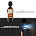 Medidor de Sonido, Tacklife MLM02 Decibelímetro, 30-130dB, Modo Rápido/Lento, LCD Retroiluminada, con...