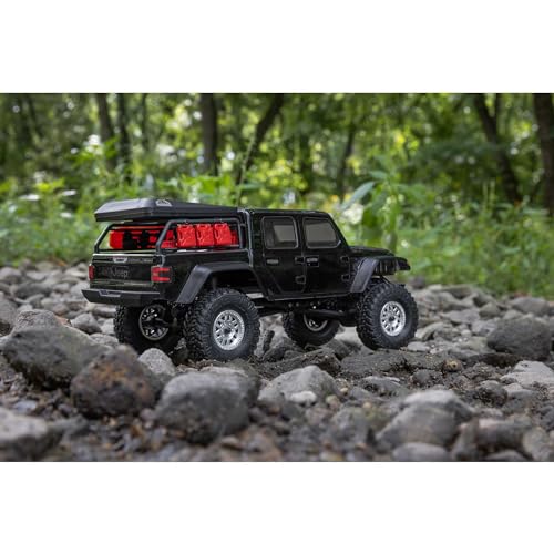 Image of Axial RC Truck SCX24 Jeep Gladiator 4 Wheel Drive Rock Crawler Brushed RTR (Nothing Needed to Complete Ready-to-Run), Black, AXI00005V2T5, Remote Control Car, RC Car, RC Crawler