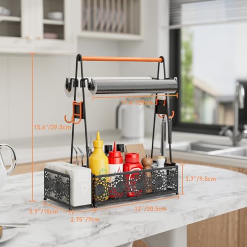 Eknitey KITCHEN UTENSIL HOLDER FOR COUNTERTOP Outdoor Grill Caddy Organizer: Camping Kitchen Accessories Rack thumb #5