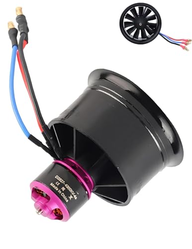 50mm EDF Motor KV4300,High Thrust Jet Engine Fan,77g Lightweight w/Pre-Soldered ESC for RC Fighters...