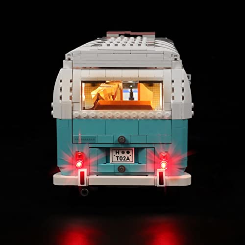 BSSW LED-Beleuchtungsset für Lego 10279 Volkswagen T2 V29 Wohnmobil, kompatibel mit Lego 10279, Lego-Set Nicht enthalten… – Bild 5