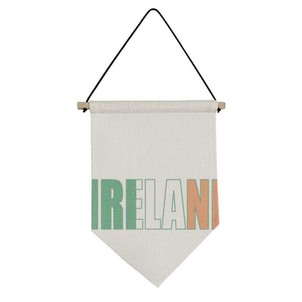 Drapeau irlandais en toile décoration murale suspendue vintage