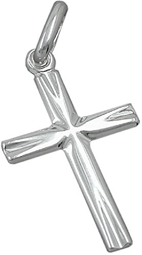 Unbespielt Bijoux Pendentif argent 925 croix 19 x 11mm Cover