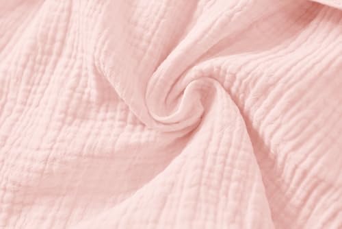 Image of TADO MUSLIN Organic Cotton Toddler Bathrobe, Soft and Breathable Baby Robe for Kid, Boy& Girl Hooded Robe Muslin