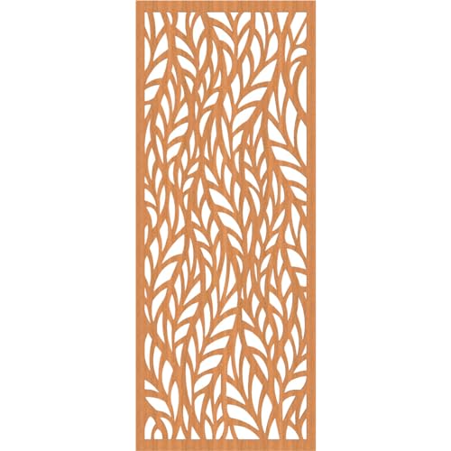 Image of Ortonville Decorative Pierced Fretwork Wood Wall Panels, 23 3 /8 inchW x 59 3 /8 inchH x 3 /8 inchT, Cherry
