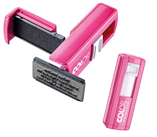 Taucherstempel (14 x 38 mm) mit Ihrem Wunschtext, Geschenk für jeden Taucher in der Gehäusefarbe: PINK | Motiv: Hammerhai I Cover