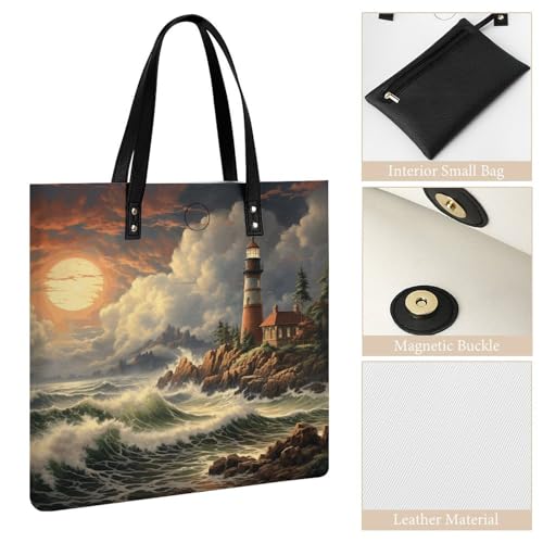 Sac à main cuir végétalien Coast Wave seau chic et durable