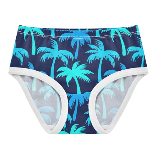 Summer Palm Tree Blue Toddler Girls's Underwear 2T 2302209
