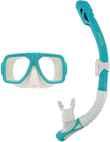 Akona Juego de máscara y esnórquel para adultos