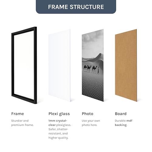 Image of Premium White Silver 5x7 Inch Small Photo Frame | Table Top Display with Clear Plexiglass | Photo Frames for Table, Perfect for Home Decor, Wedding, Anniversary, Memories & Gifts