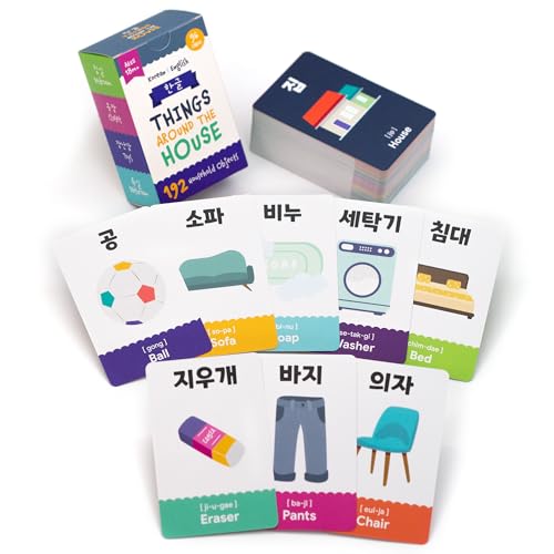96 Korean Vocabulary Flashcards – 192 Essential Hangul Words