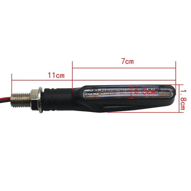 Clignotants pour moto avec feux stop et indicateurs de direction arrière performants - 3