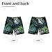Summer Fashion Hawaiian Style Gifts Boys Casual Classic Short Summer Beach Shorts Swim Shorts Swimwear Bathing Suits Black-L