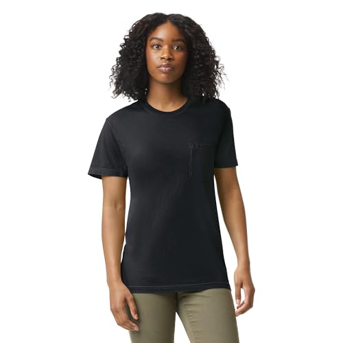 Comfort Colors Adult Short Sleeve Pocket Tee, Style G6030, Black