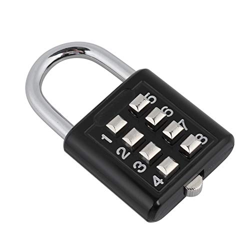 Image of Digital Password Padlock Lock, Zinc Alloy Keyless Coded Lock Luggage for Door Window Cabinet Padlocks & Hasps Suitcase Backpack
