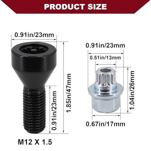 Espárrago de rueda para solucionar vibraciones en llantas de modelos 535i 528i 36136786419 2