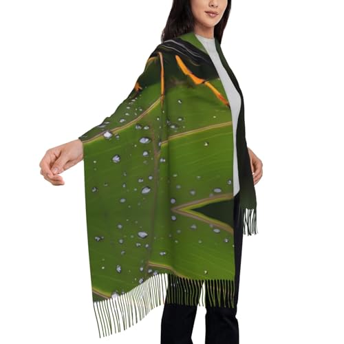 Écharpe d'hiver sensation cachemire douceur premium au motif insectes unique
