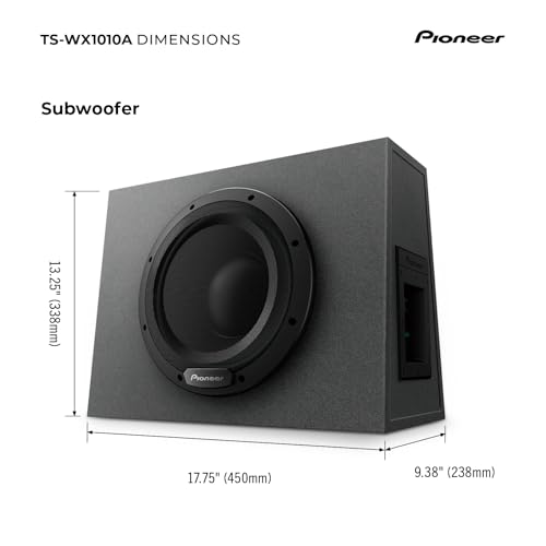 Image of PIONEER TS-WX1010A Powered 10 inch Subwoofer with Enclosure 1100W Max